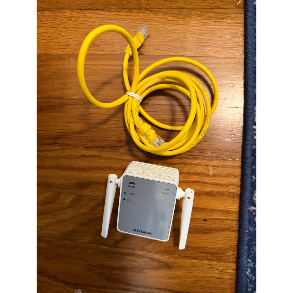Netgear N300 WiFi Range Extender‎ EX2700 Wall Plug Booster with Ethernet Cable